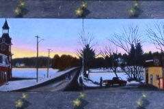 26.Linwood-Ave.and-Daisies-oil-on-board-21x50-2002