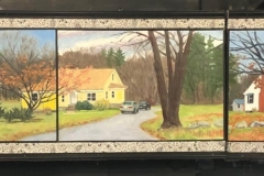 Sylvan Road Summer, oil on board, 18 in. x 84 in., 2022